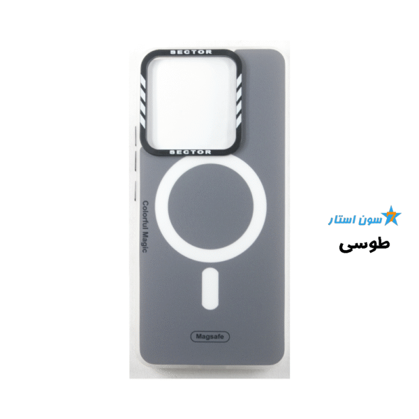 قاب موبایل مجیک ژلهای طرح مگسیف شیائومی Note 13 Pro 5G طوسی