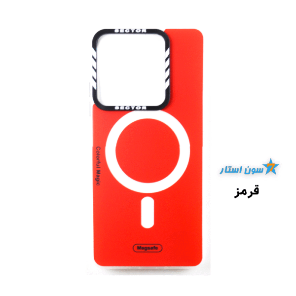 قاب موبایل مجیک ژلهای طرح مگسیف شیائومی Note 13 5G قرمز