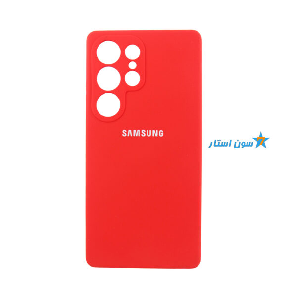 قاب سیلیکونی اورجینال پاک کنی سامسونگ S25 Ultra رنگ قرمز