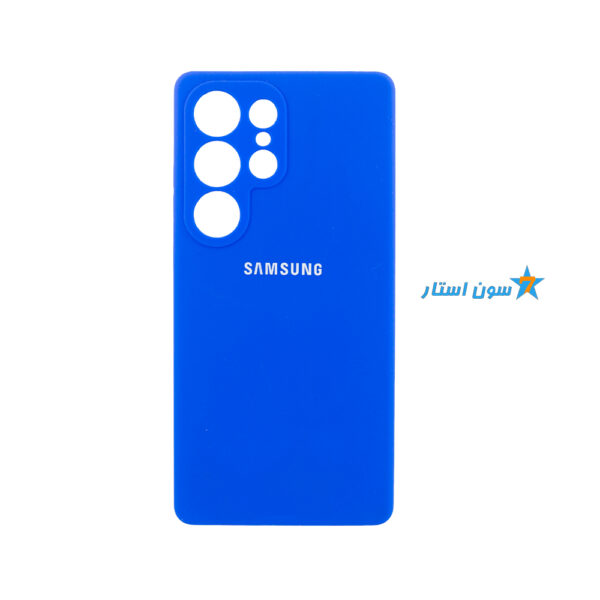 قاب سیلیکونی اورجینال پاک کنی سامسونگ S25 Ultra رنگ آبی کاربنی