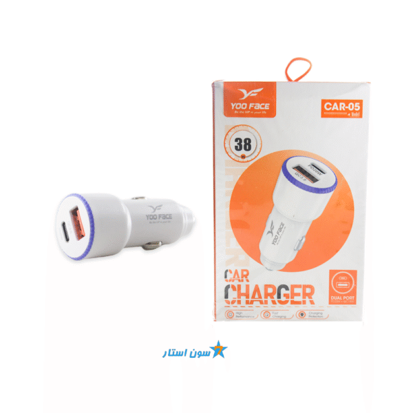 شارژر فندکی 38 وات Yoo Face -CAR-05