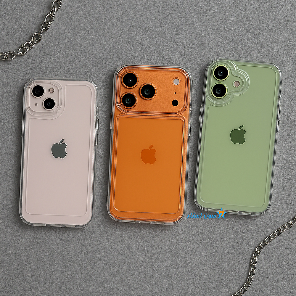 قاب ساده تمام شفاف گوشی آیفون 15 پرومکس