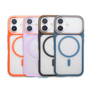 قاب آیفون 17 نرمال پشت مات مگسیف دار