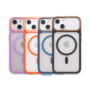 قاب آیفون 14 نرمال پشت مات مگسیف دار