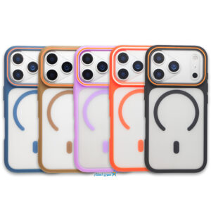 قاب آیفون 17Promax پشت مات مگسیف دار